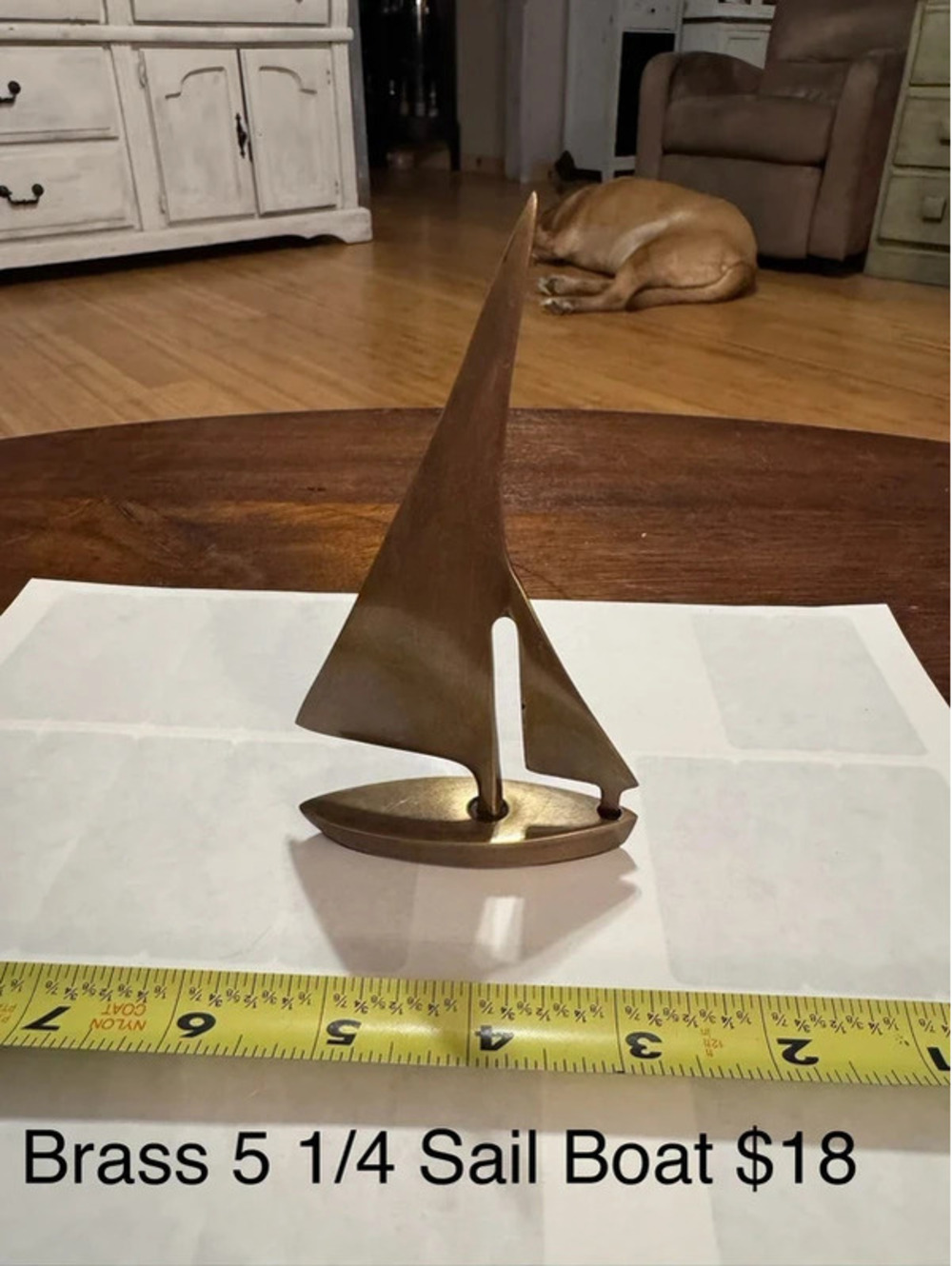Brass Sail boat